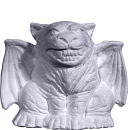 Tiny Gargoyle Plaster Statue a