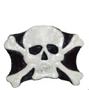 Skull Unpainted Plaster Trinket or Jewelry Box