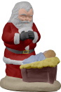 Santa Praying with baby Plaster Statue