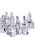 Nativity Plaster Statue Set of 11