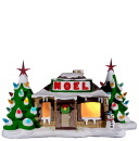 Noel House Plaster Lightup Statue