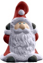 Puff Santa Plaster Statue