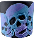 Skull Plaster Pencil Holder