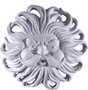 Wind Face Round Plaster Plaque