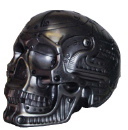 Cyborg Skull Plaster Statue