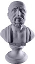 Ipocrates Miniature Bust Plaster Statue