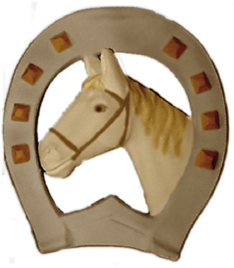 Horse with Shoe Plaster Plaque