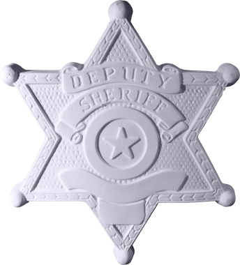 Deputy Sheriff Badge Plaster Plaque