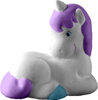 Unicorn Baby Lying Down Plaster Statue