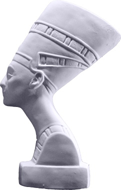 Nefertiti Profile Plaster Plaque