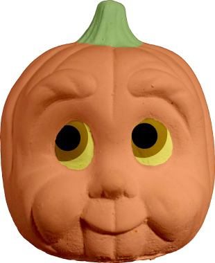 Pumpkin Baby Plaster Statue